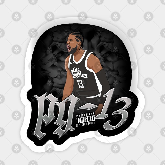 Paul George PG-13 Sticker by xavierjfong